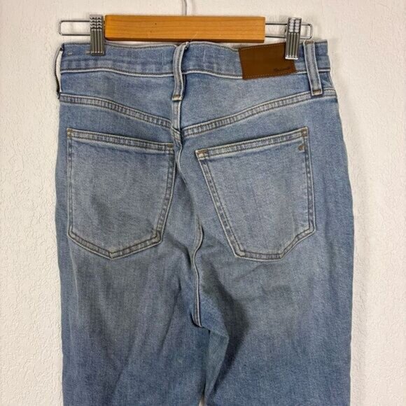Madewell The Perfect Vintage Jean High Rise Straight Leg Raw Hem Size 25 - Picture 11 of 15